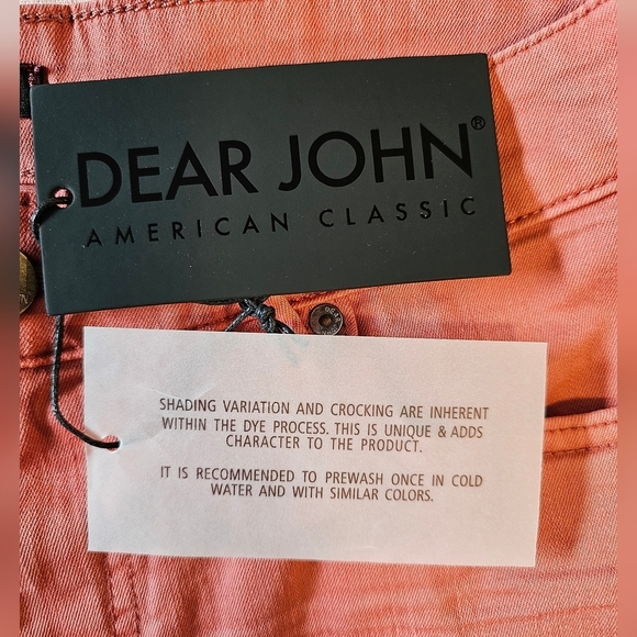 Dear John Women's American Classic Denim Shorts in Chalk Pink, Size 28 - Picture 12 of 12
